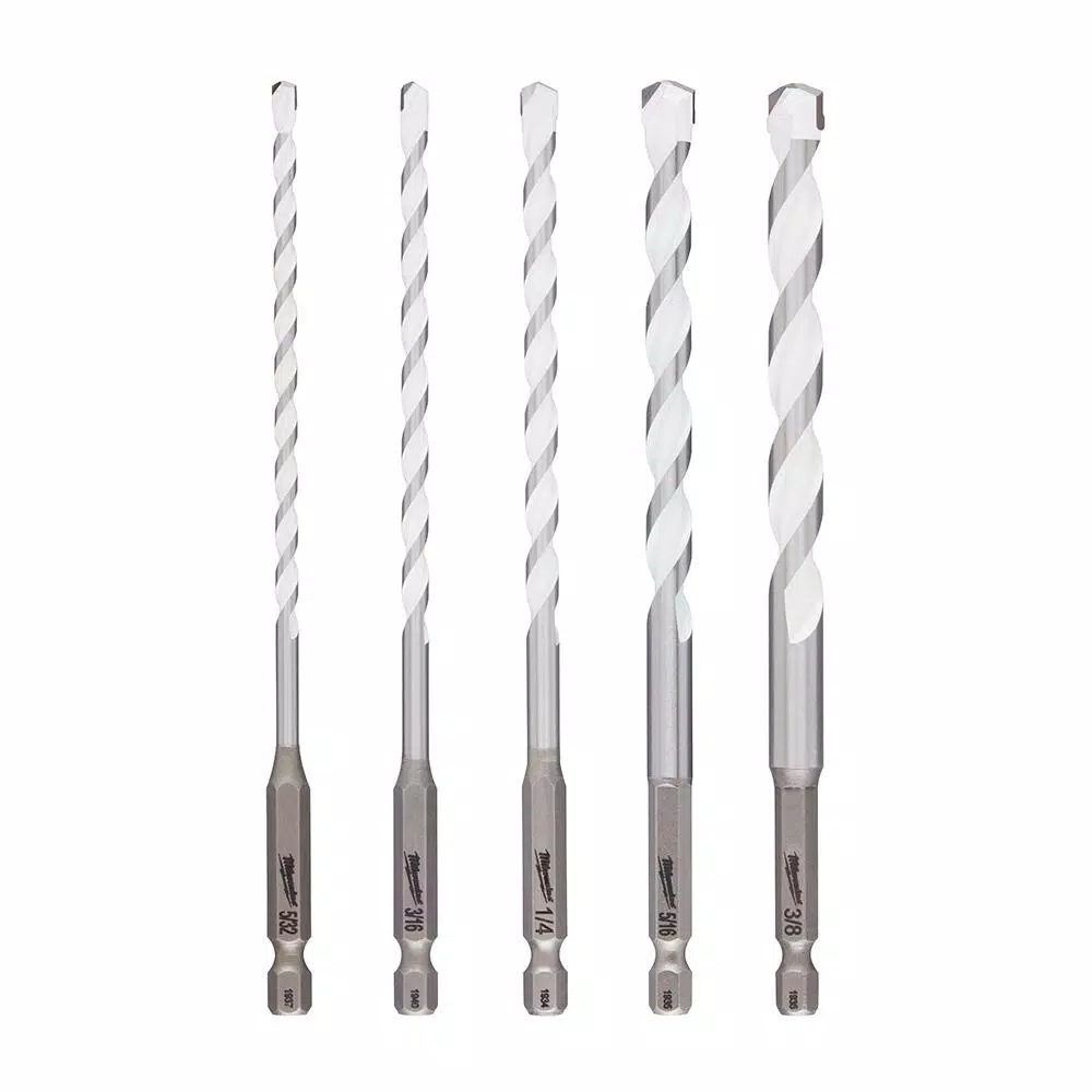 Milwaukee SHOCKWAVE Carbide Multi-Material Drill Bits Set, 5-Piece