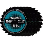 Makita 7-1/4 in. 24T Carbide-Tipped Ultra-Thin Kerf Framing Circular Saw Blade (10-Pack) thumbnail 1
