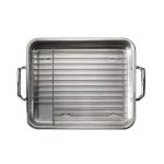 Tramontina Gourmet Prima 5 Qt. Stainless Steel Roasting Pan with Basting Grill thumbnail 6