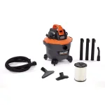 RIDGID 18V Cordless 9 Gal. Wet/Dry Shop Vacuum (Tool Only) with Hose and Accessories thumbnail 1