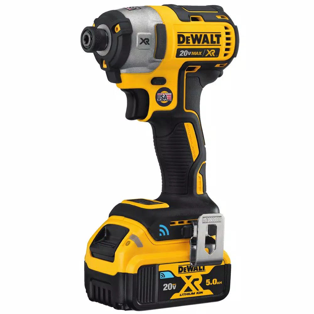 DEWALT 20V MAX XR Brushless 1/4 in. Impact Driver Kit with (2) 5.0 Ah Batteries & Charger