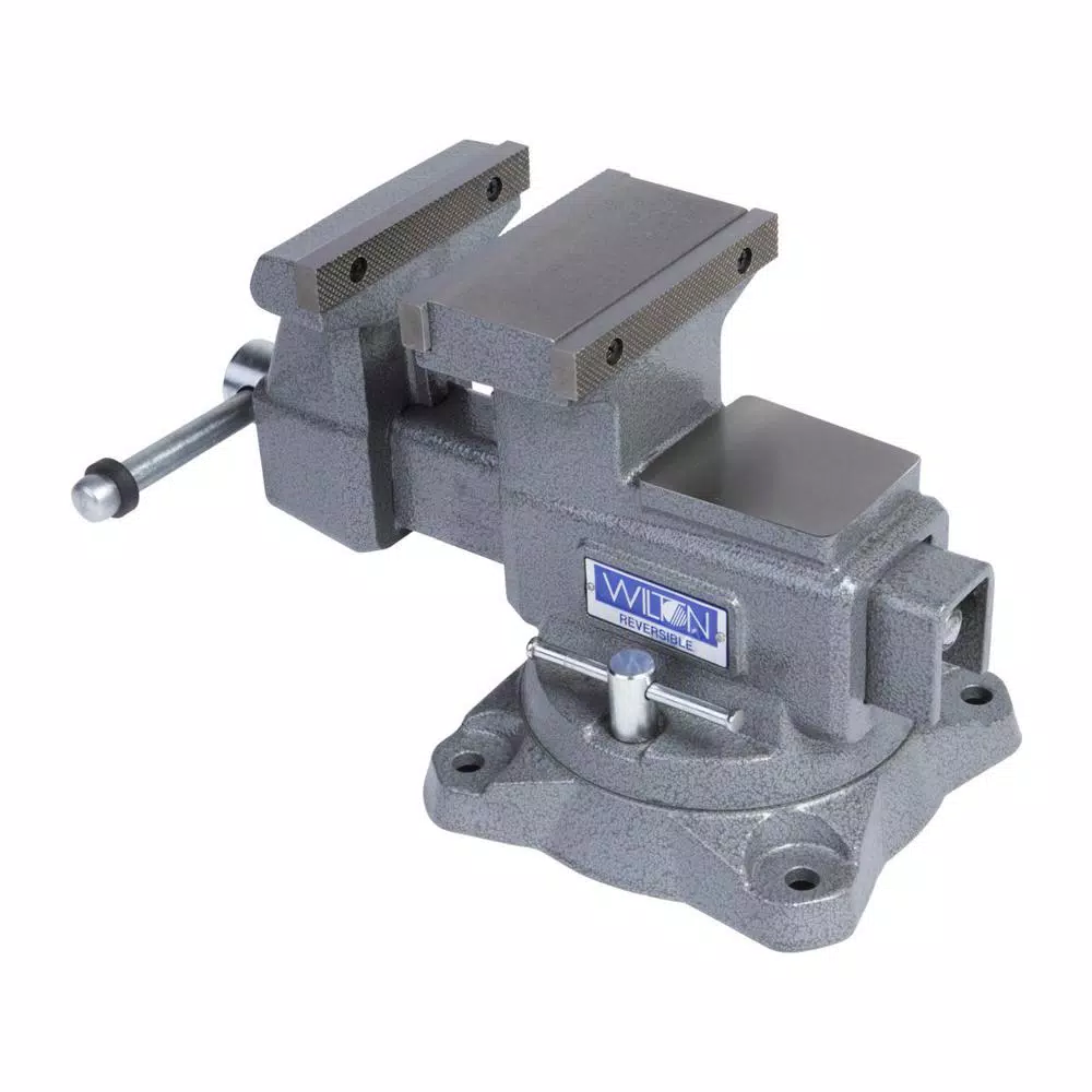 Wilton 4550R Reversible Bench Vise, 5.5 in. Jaw Width with 360° Swivel Base