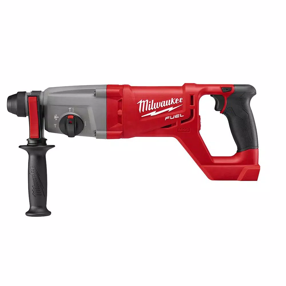 Milwaukee M18 FUEL 1 in. SDS-Plus D-Handle Rotary Hammer Kit with (2) 9.0 Ah Batteries
