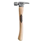 Stiletto FH10C 10 oz. Titanium Smooth Face Hammer with 14.5 in. Curved Hickory Handle thumbnail 1