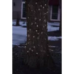 Northlight 2 ft. x 8 ft. Pure White LED Net Style Christmas Tree Trunk Wrap Lights with Brown Wire thumbnail 2