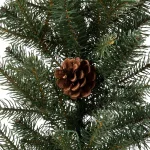 Glitzhome 9 ft. Pre-Lit Artificial Pine Garland with Pine Cones and Warm White LED Lights thumbnail 2