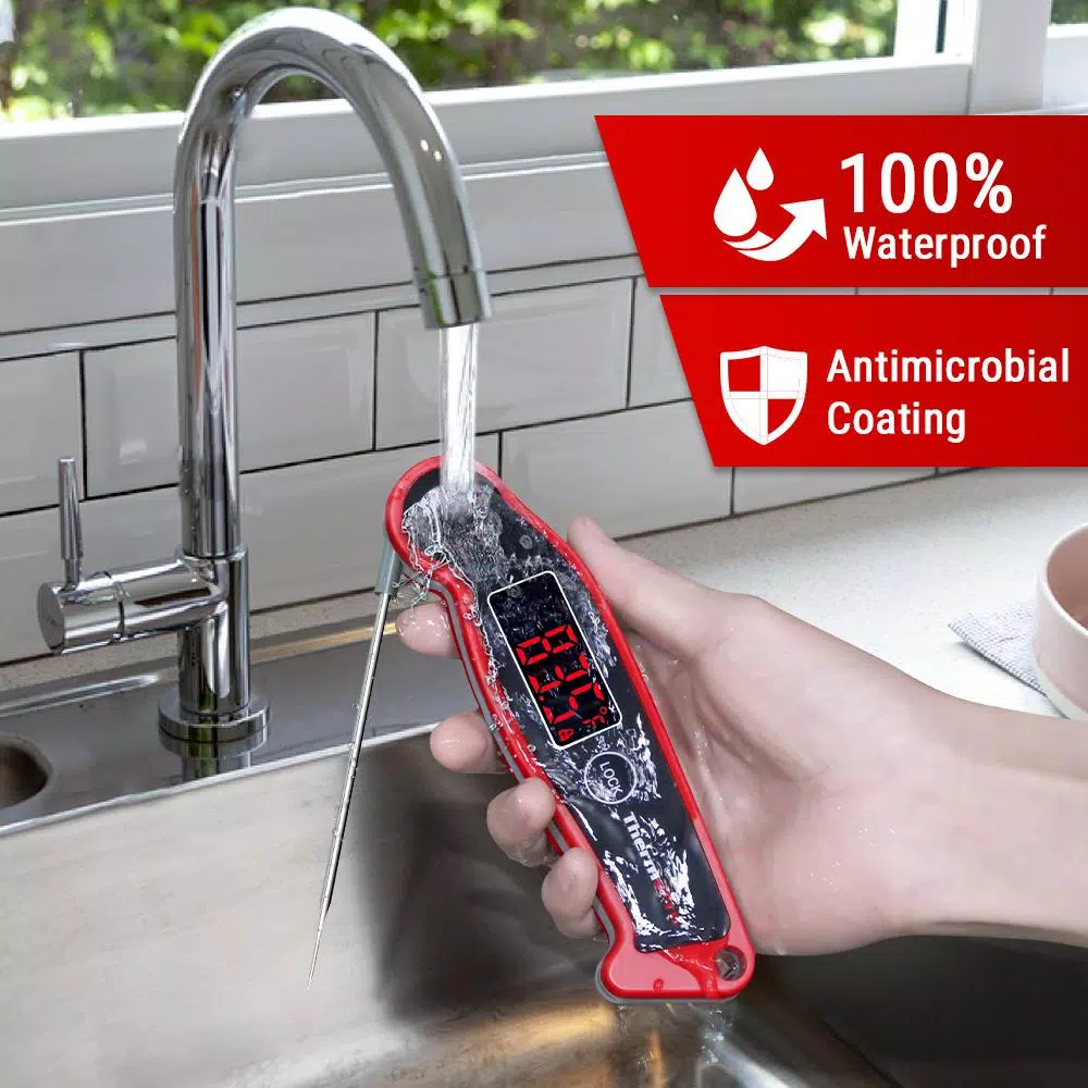 ThermoPro TP-19 Waterproof Digital Instant Read Meat Thermometer for BBQ Grill and Smoker