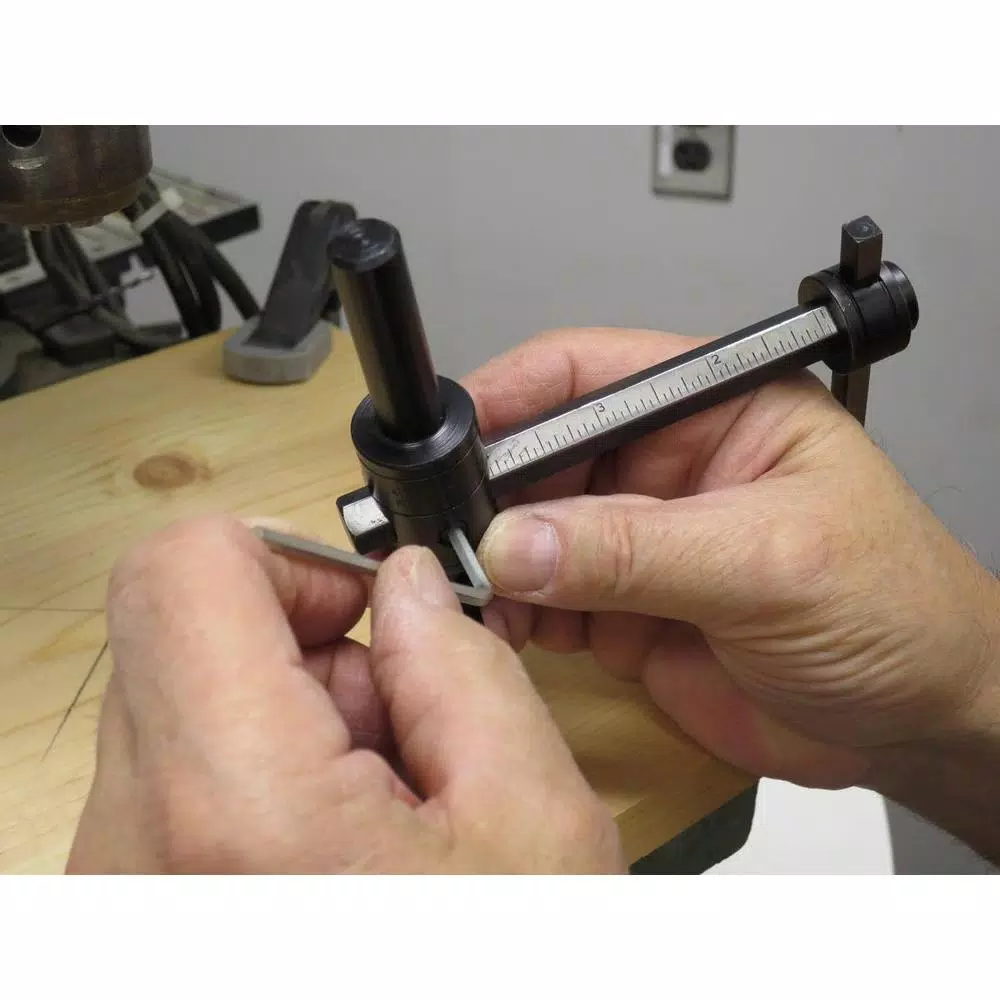 General Tools Adjustable Wheel and Circle Hole Cutter for Drill Press, 1-6 in, 3/8 in Shank
