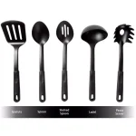 Classic Cuisine Allumi-Shield 15-Piece Nonstick Aluminum Cookware Set with Lids, Black thumbnail 5
