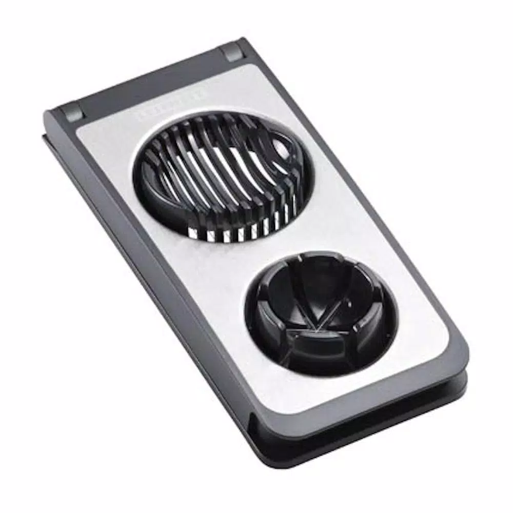 HOUSEHOLD ESSENTIALS Leifheit 3-in-1 Stainless Steel Egg Slicer - Wedges, Round, and Oval Slices