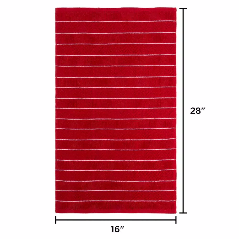 Unbranded 100% Cotton Striped Chevron Weave Kitchen Towels, Set of 8