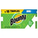Bounty Select-A-Size White Paper Towels, 6 Triple Rolls thumbnail 1