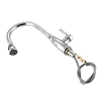 Vanity Art Chrome Single-Handle Pull-Down Kitchen Faucet with 360 Degree Swivel Spout thumbnail 4