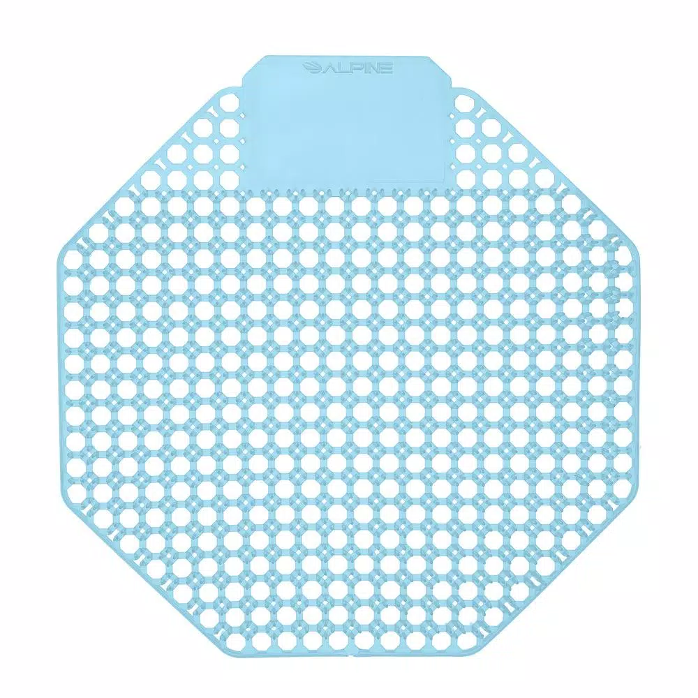 Alpine Industries Ocean Mist Fragrance Anti-Splash Urinal Screens (10-Pack)