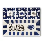 Magnolia Lane Penn State NCAA Officially Licensed 4-Section Ceramic Tailgating Serving Platter thumbnail 1