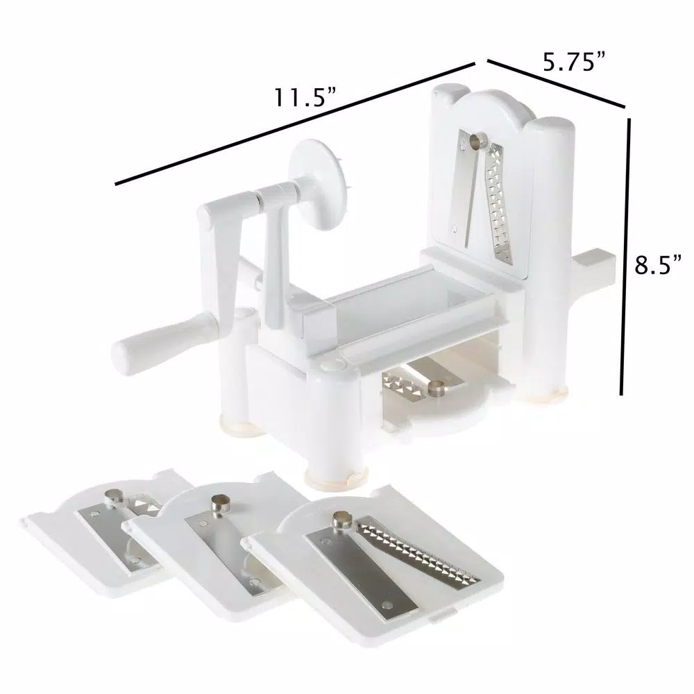 Classic Cuisine 5-Blade Manual Vegetable Spiralizer Rotary Slicer