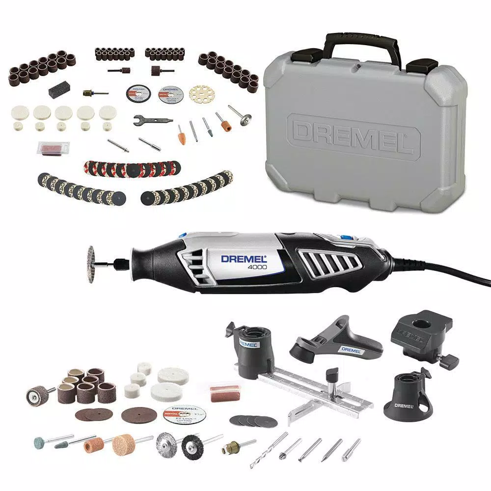 Dremel 4000 Series 1.6 Amp Variable Speed Corded Rotary Tool Kit with 130-Piece Accessory Set