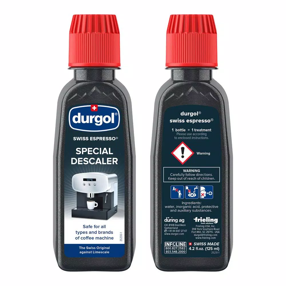 Durgol Espresso Machine Descaler and Decalcifier Solution, 4-Pack