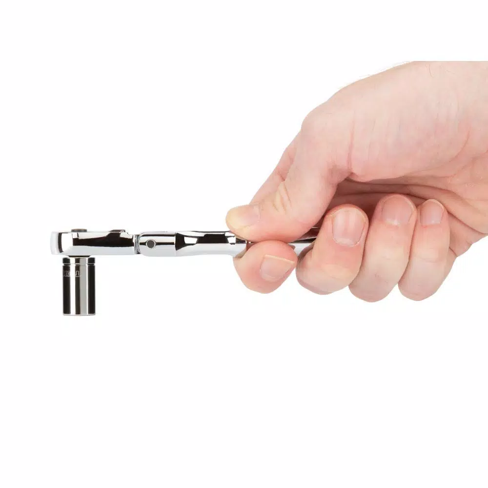 TEKTON 1/4 in. Drive x 6 in. Flex Quick-Release Ratchet with 90-Tooth Gear