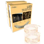 DEERPORT DECOR 16 ft. Soft White Mini LED Rope Light Decoration, Indoor/Outdoor, 2-Pack thumbnail 2