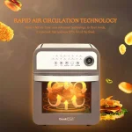 Geek Chef 12 Qt. Air Fryer Oven with Rotisserie, 1600W Multi-Function Countertop Oven with 16 Presets thumbnail 3
