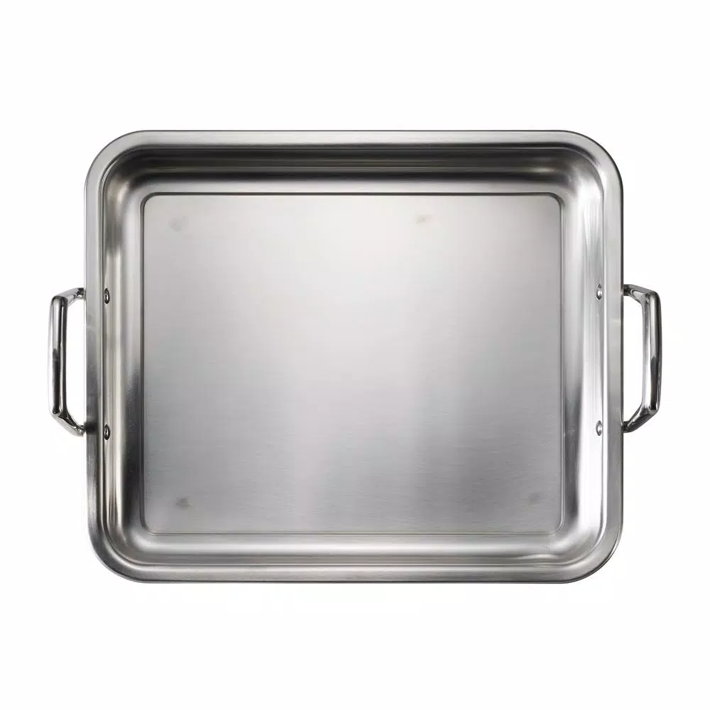 Tramontina Gourmet Prima 6.75 Qt. Stainless Steel Roasting Pan with Basting Grill