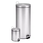 Honey-Can-Do Stainless Steel Step Trash Can Combo Set, 30L and 3L Round thumbnail 1