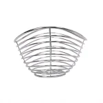Spectrum Opus Chrome Steel Fruit Bowl - Decorative Countertop Produce & Bread Basket thumbnail 2