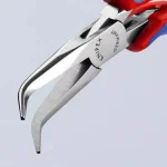KNIPEX 5-3/4 in. Electronics Pliers with Angled Half Round Tips and Comfort Grip thumbnail 2