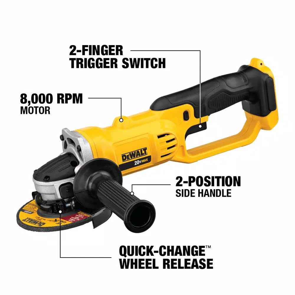 DEWALT 20V MAX XR Brushless 3-Speed Oscillating Multi-Tool & 4.5 in. Grinder Kit with 2.0Ah Battery