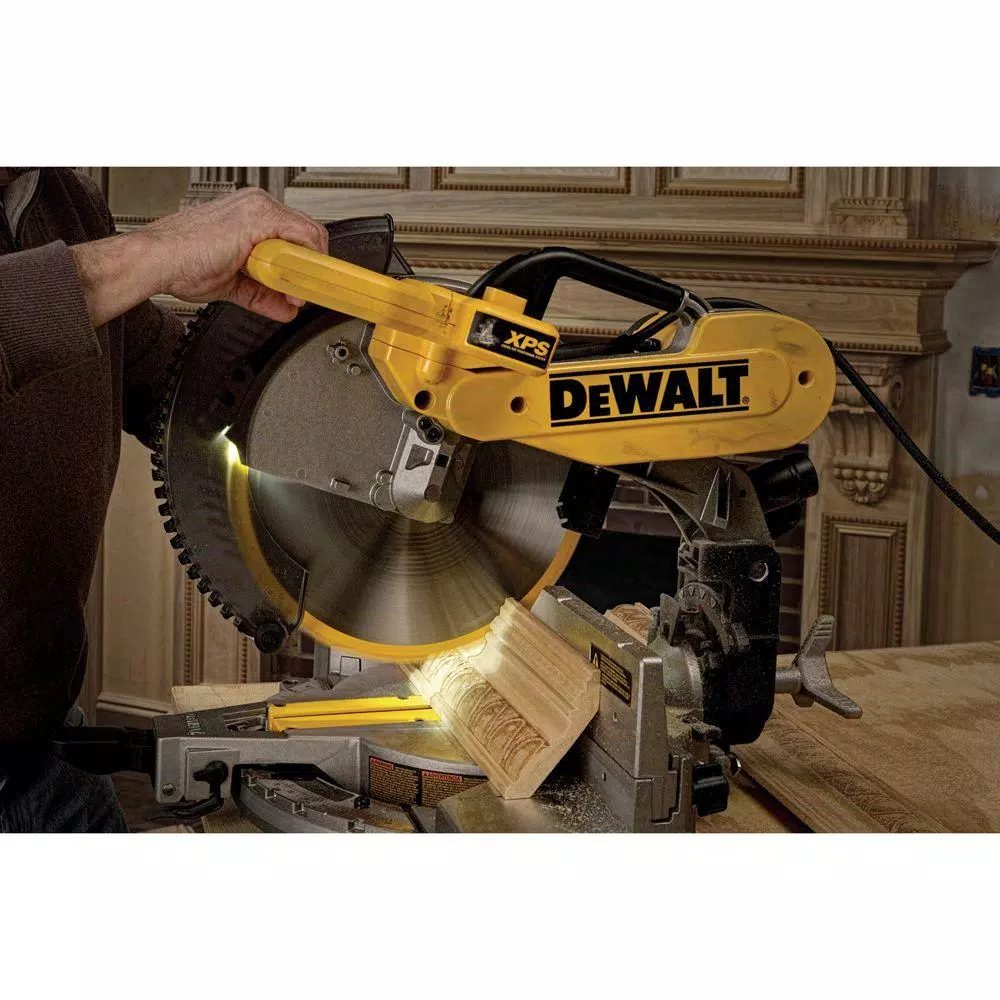 DEWALT 12 in. Double-Bevel Compound Miter Saw with XPS Light, 15 Amp Corded