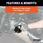 CURT Bolt-On ATV Tongue Adapter with 2" Receiver thumbnail 9