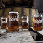 Cathy's Concepts Drink Local 16 oz. Craft Beer Can Glasses - Set of 4 Hand-Blown Glassware thumbnail 4
