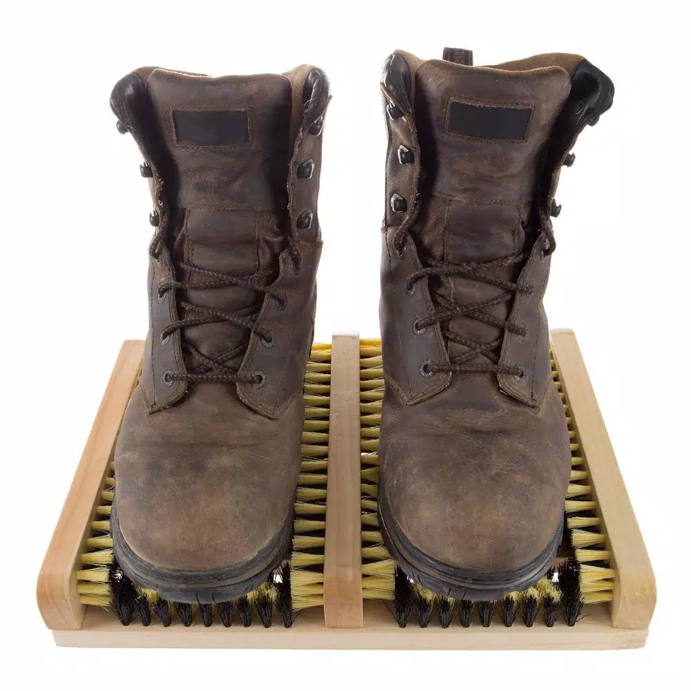 Stalwart Boot and Shoe Cleaner Scrubber Brush Scraper Mat, 14 in. x 10 in.