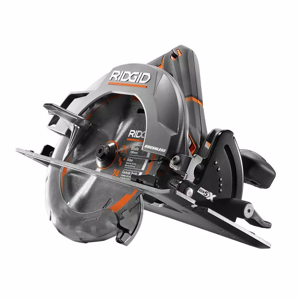 RIDGID 18V Cordless Brushless 7-1/4 in. Circular Saw with 1.5 Ah Lithium-Ion Battery