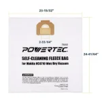 POWERTEC 5-Pack Fleece Filter Bag Replacement for Makita VC4710 Wet/Dry Vacuum thumbnail 4