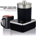OVENTE 7 oz. Stainless Steel Milk Frother with Induction Base, 600W Hot and Cold Frother thumbnail 5
