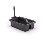Suncast Commercial Housekeeping Cart Caddy with Toilet Brush and Holder thumbnail 1