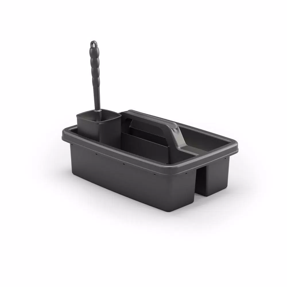 Suncast Commercial Housekeeping Cart Caddy with Toilet Brush and Holder