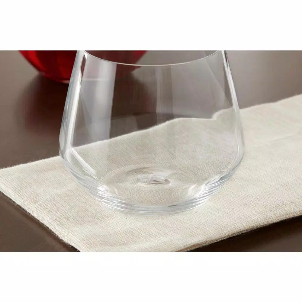 Home Decorators Collection Genoa 18.5 oz. Lead-Free Crystal Stemless Wine Glasses, Set of 8