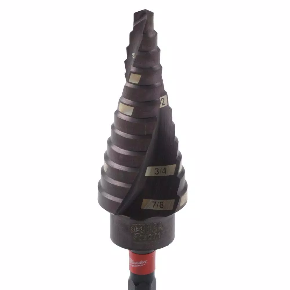 Milwaukee SHOCKWAVE 3/16 in. x 7/8 in. #4 Impact Duty Titanium Step Bit