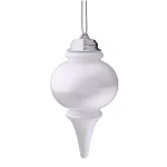 Xodus Innovations 9 in. White LED Outdoor Hanging Finial Ornament with Light Sensor and Timer thumbnail 1