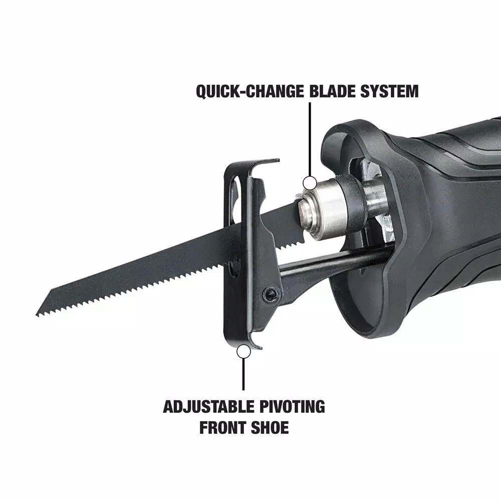 Genesis GRS750 7.5 Amp Variable Speed Reciprocating Saw with Quick-Change System