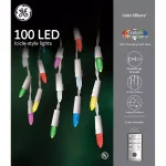 GE Color Effects 100-Light LED Icicle Light Set with Remote Control, 6.3 ft. Lighted Length thumbnail 1