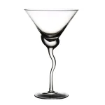 Abigails Martini 13 oz. Glass with Wavy Stem, Set of 4 thumbnail 2
