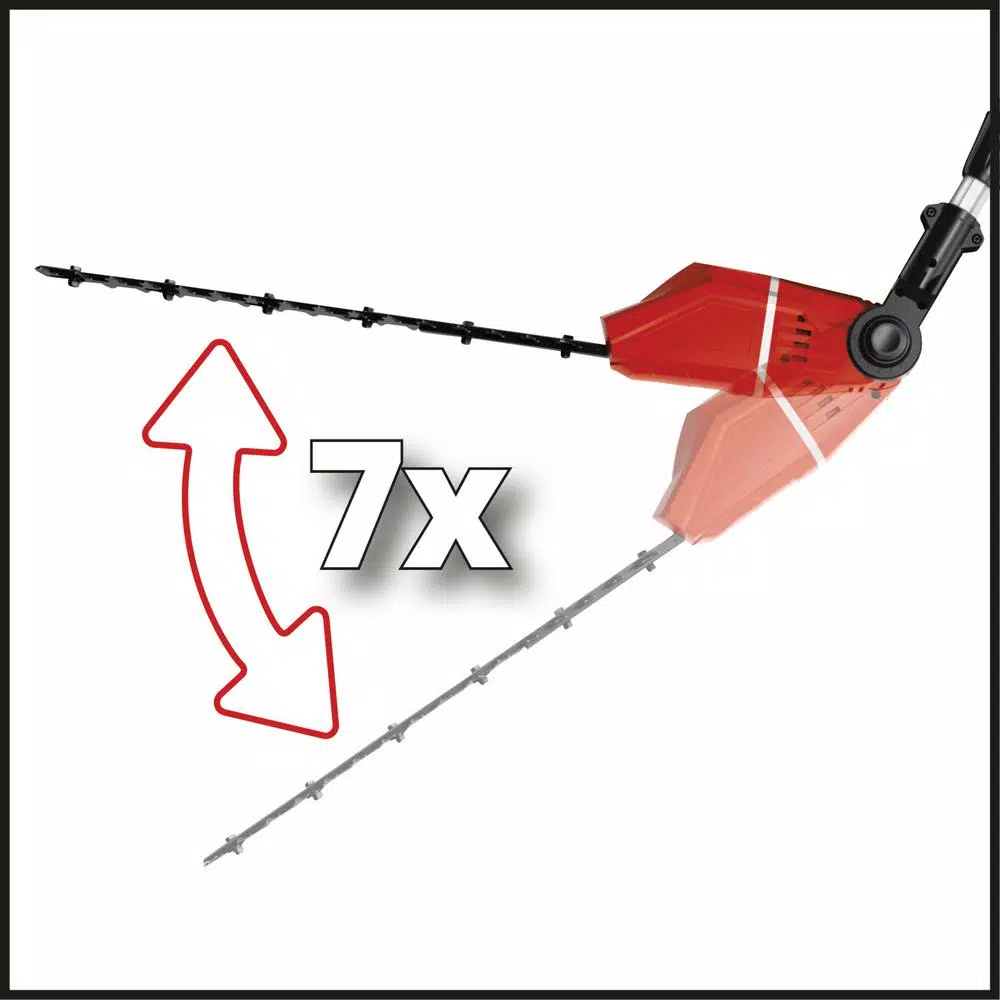 Einhell PXC 18V Cordless 18 in. Telescoping Pole Hedge Trimmer, 0.5 in. Cutting Diameter (Tool Only)