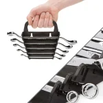 TEKTON 5-Piece 45° Offset Box End Wrench Set, SAE thumbnail 8