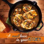 NutriChef 6-Piece Cast Iron Nonstick Skillet Set, Black thumbnail 8