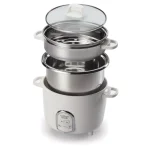 AROMA NutriWare 7-Cup Digital Rice Cooker and Food Steamer with Saute-Then-Simmer Technology, White thumbnail 3