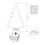 Glitzhome 22 in. Red Wooden Tree Collar - Handcrafted Rustic Tree Box thumbnail 4